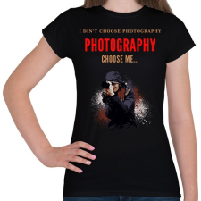 PRINTFASHION PHOTOGRAPHY - Női póló - Fekete női póló