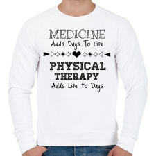 PRINTFASHION PHYSICAL THERAPY black - Férfi pulóver - Fehér férfi pulóver, kardigán