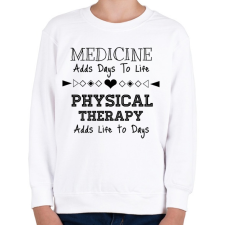 PRINTFASHION PHYSICAL THERAPY black - Gyerek pulóver - Fehér gyerek pulóver, kardigán