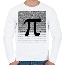 PRINTFASHION Pi - szám - Férfi pulóver - Fehér férfi pulóver, kardigán