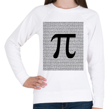PRINTFASHION Pi - szám - Női pulóver - Fehér női pulóver, kardigán