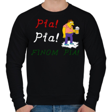 PRINTFASHION PIA PIA FINOMPIA - Férfi pulóver - Fekete férfi pulóver, kardigán