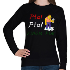 PRINTFASHION PIA PIA FINOMPIA - Női pulóver - Fekete női pulóver, kardigán