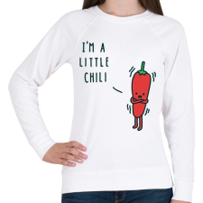PRINTFASHION Pici Chili - Női pulóver - Fehér női pulóver, kardigán
