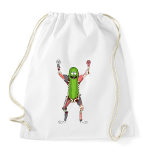 PRINTFASHION Pickle Rick Rat Suit - Sportzsák, Tornazsák - Fehér tornazsák