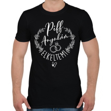 PRINTFASHION Piff anyukám elkeltem fehér - Férfi póló - Fekete férfi póló
