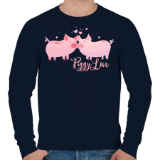PRINTFASHION piggy_love - Férfi pulóver - Sötétkék férfi pulóver, kardigán