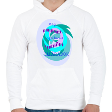 PRINTFASHION Pihenek kicsit - Férfi kapucnis pulóver - Fehér férfi pulóver, kardigán