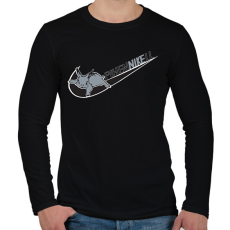 PRINTFASHION pihennikell - Férfi hosszú ujjú póló - Fekete