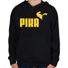 PRINTFASHION PIKA - Gyerek kapucnis pulóver - Fekete