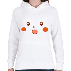PRINTFASHION Pikachu meme - Női kapucnis pulóver - Fehér