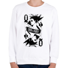 PRINTFASHION Pikk dáma - Gyerek pulóver - Fehér gyerek pulóver, kardigán