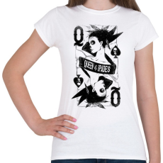 PRINTFASHION Pikk dáma - Női póló - Fehér