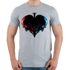 PRINTFASHION Pikk koponyák - Férfi póló - Sport szürke férfi póló