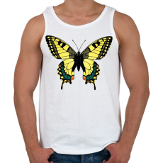 PRINTFASHION Pillangó - Férfi atléta - Fehér