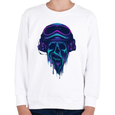 PRINTFASHION Pilóta zombi - Gyerek pulóver - Fehér