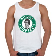 PRINTFASHION Pilvax Coffee - parody - Férfi atléta - Fehér atléta, trikó