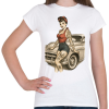 PRINTFASHION Pin up  - Női póló - Fehér