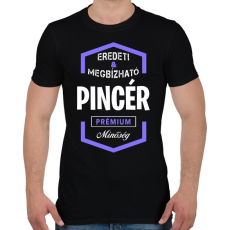 PRINTFASHION Pincér prémium minőség - Férfi póló - Fekete