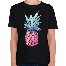 PRINTFASHION Pineapple - Gyerek póló - Fekete gyerek póló