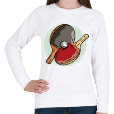 PRINTFASHION Ping pong asztalitenisz - Női pulóver - Fehér