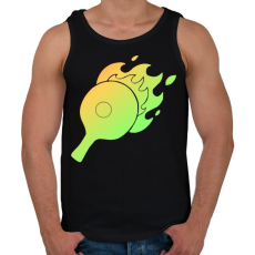 PRINTFASHION pingpong - Férfi atléta - Fekete