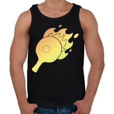 PRINTFASHION pingpong - Férfi atléta - Fekete