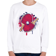 PRINTFASHION Pingpong - Gyerek pulóver - Fehér gyerek pulóver, kardigán