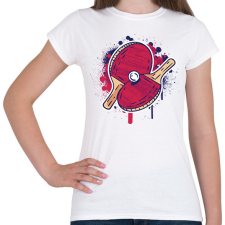 PRINTFASHION Pingpong - Női póló - Fehér női póló