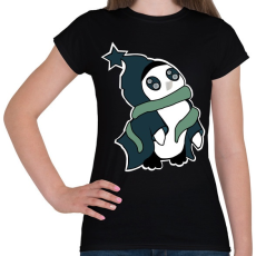 PRINTFASHION pingvin_kék - Női póló - Fekete