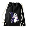 PRINTFASHION pingvin_lila - Sportzsák, Tornazsák - Fekete