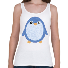 PRINTFASHION Pingvin - Női atléta - Fehér