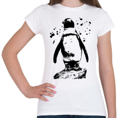 PRINTFASHION pingvin rajz - Női póló - Fehér