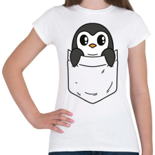 PRINTFASHION Pingvin zsebminta - Női póló - Fehér férfi póló
