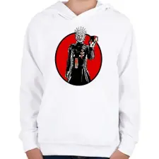 PRINTFASHION Pinhead - Gyerek kapucnis pulóver - Fehér gyerek pulóver, kardigán