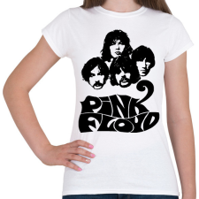 PRINTFASHION pink floyd bw - Női póló - Fehér női póló