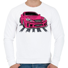 PRINTFASHION Pink Verda - Férfi pulóver - Fehér