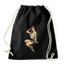 PRINTFASHION Pinup Salute - Sportzsák, Tornazsák - Fekete tornazsák