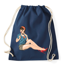 PRINTFASHION Pinup Wink - Sportzsák, Tornazsák - Sötétkék tornazsák