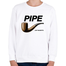 PRINTFASHION Pipe- Nike - Gyerek pulóver - Fehér gyerek pulóver, kardigán
