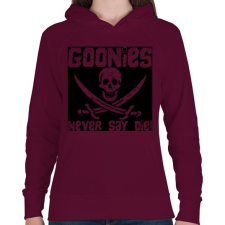 PRINTFASHION Pirates! - Női kapucnis pulóver - Bordó női pulóver, kardigán