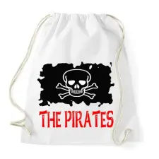 PRINTFASHION pirates - Sportzsák, Tornazsák - Fehér tornazsák