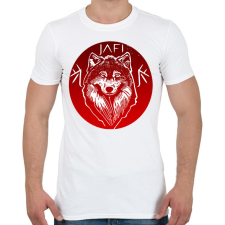 PRINTFASHION piros farkas - Férfi póló - Fehér férfi póló