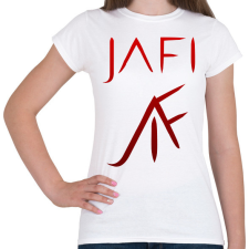 PRINTFASHION piros jafi - Női póló - Fehér női póló