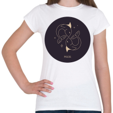 PRINTFASHION Pisces - Halak - Női póló - Fehér női póló