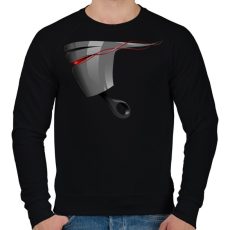 PRINTFASHION Piston - Férfi pulóver - Fekete