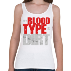 PRINTFASHION Piszkos Vércsoport - Női atléta - Fehér