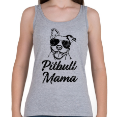 PRINTFASHION Pitbull mama - Női atléta - Sport szürke