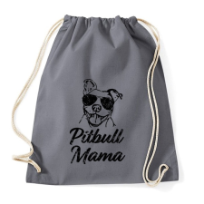 PRINTFASHION Pitbull mama - Sportzsák, Tornazsák - Grafitszürke tornazsák