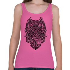 PRINTFASHION Pitbull - Női atléta - Rózsaszín
